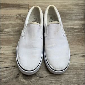 White Canvas Shoes